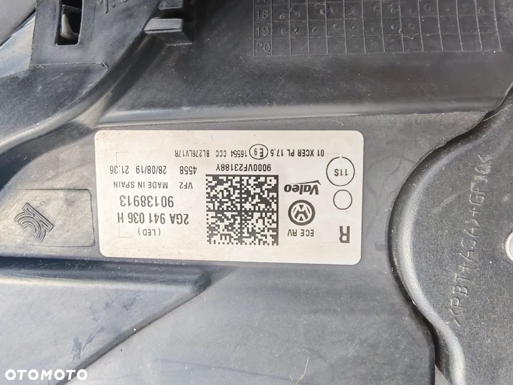 Lampa reflektor Volkswagen T-ROK   przód prawy  2GA941036H - 4