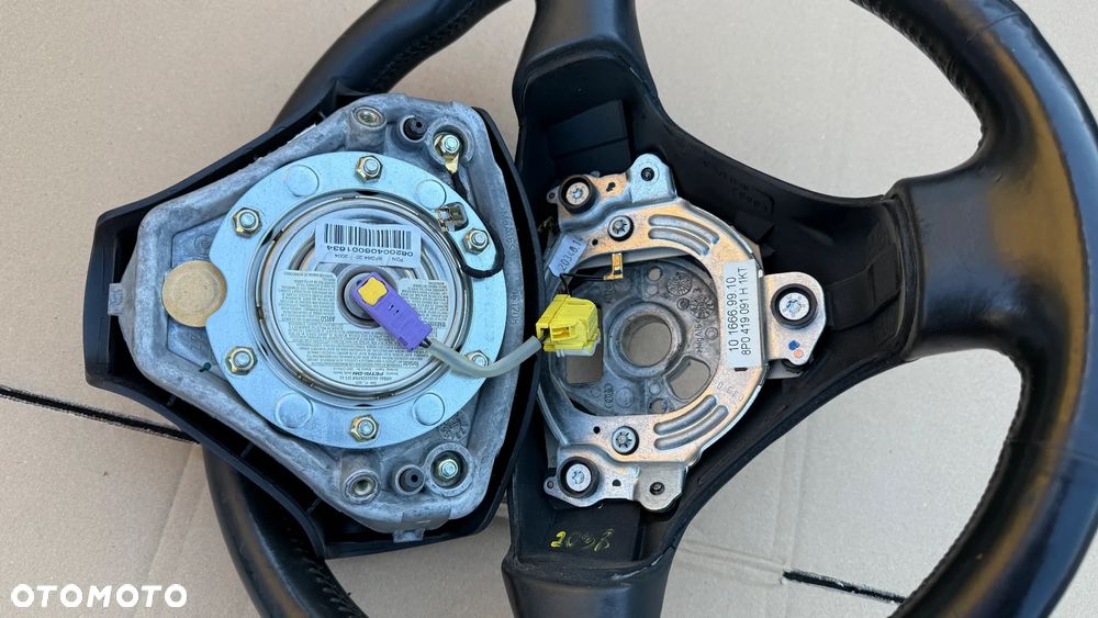 Kierownica Skórzana Audi A3 8P airbag poduszka - 3