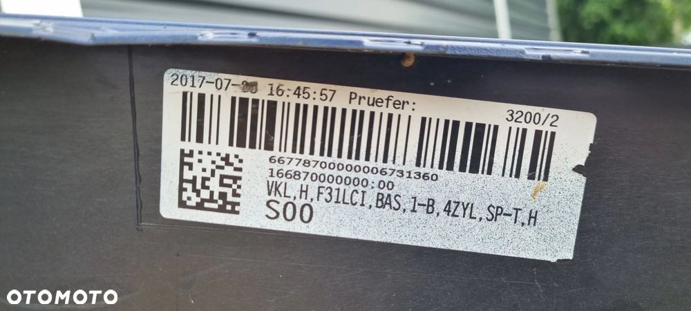 BMW 3 F31 KOMBI 2015- Zderzak tył oryginał MD176 - 14