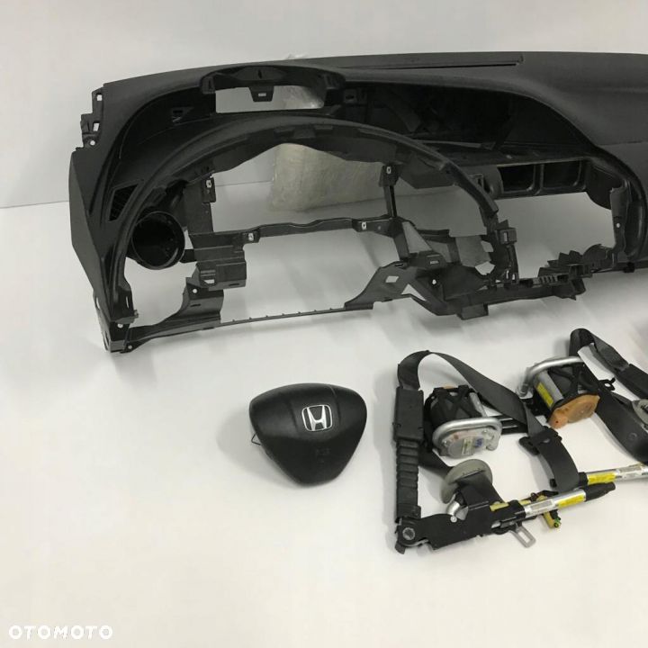 HONDA CIVIC UFO DESKA ROZDZIELCZA KONSOLA KOKPIT PULPIT PODUSZKI AIRBAG AIR BAG PASY KIT SET - 3