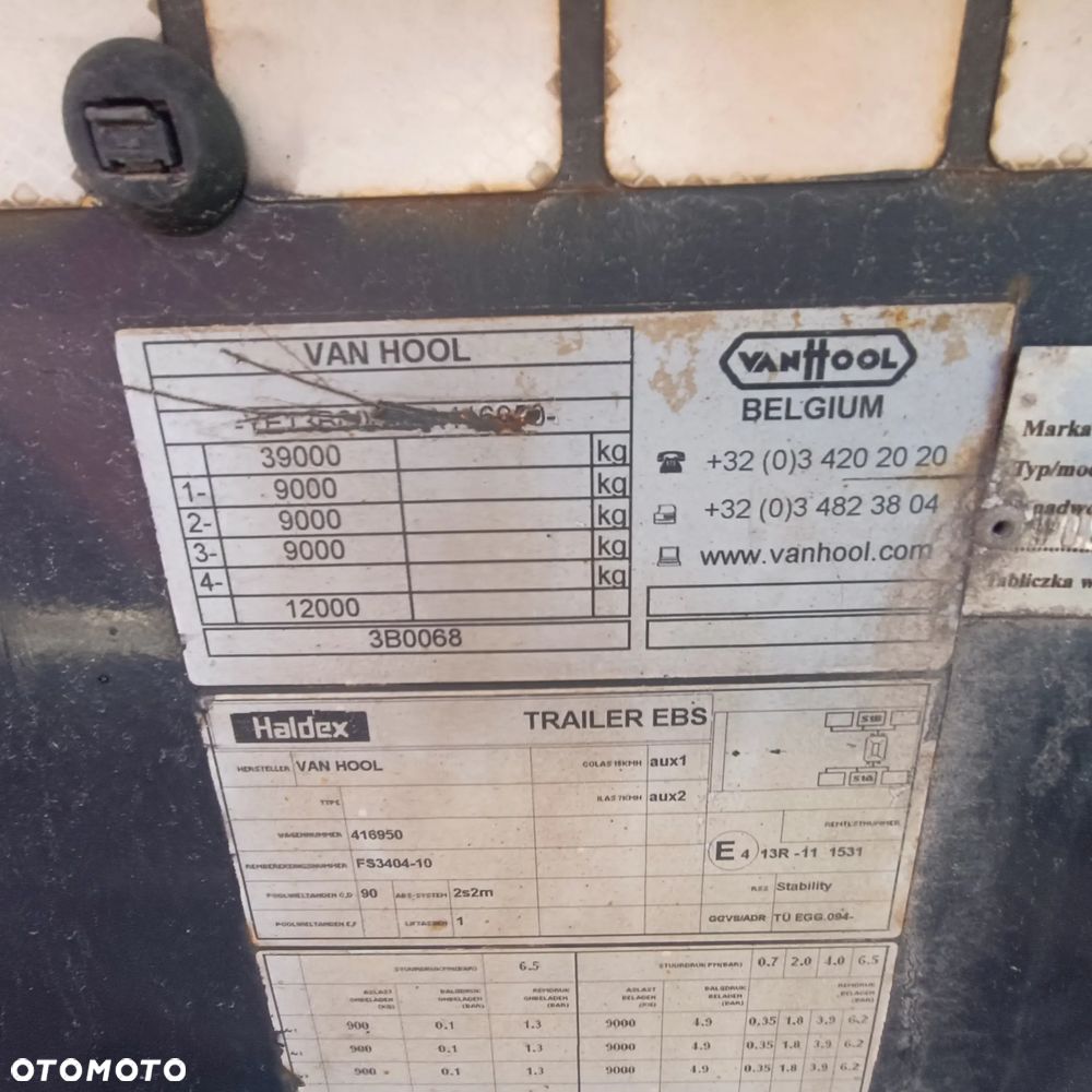 Van Hool Naczepa tank kontenery 20 " - 2