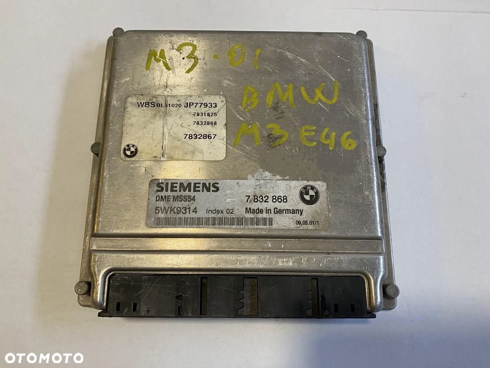 Komputer sterownik silnika BMW M3 E46 5WK9314 7832868 OE - 1