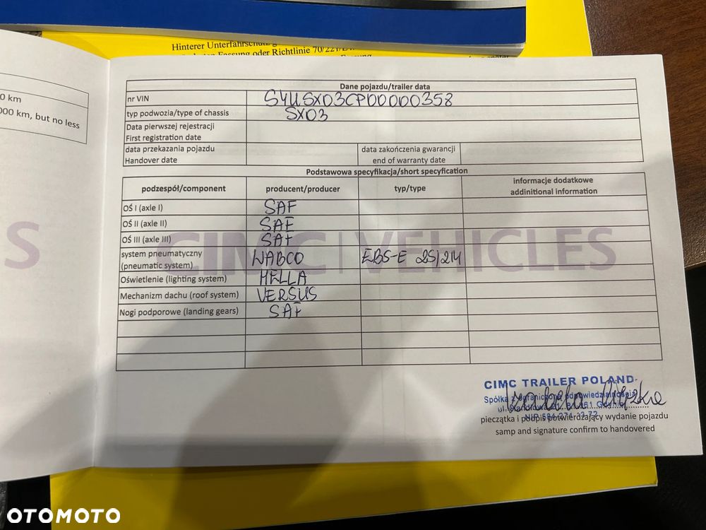 CIMC FIRANKA MEGA / OSIE SAF / 2020 ROK / PODNOSZONY DACH / NACZEPA POLSKIEJ PRODUKCJI !! FIRANKA MEGA R 19.5 / PODNOSZONY REGULOWANY DACH - 38