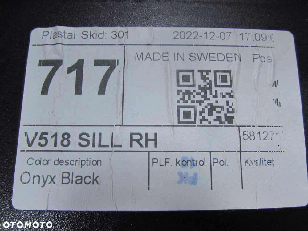 VOLVO XC90 II LIFT 18- LISTWA PROGOWA NAKLADKA PRAWA ONYX BLACK 31672381 - 6