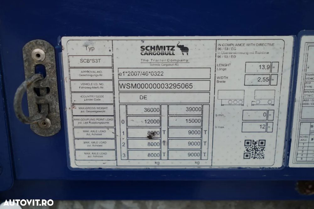 Schmitz Cargobull CORTINĂ / STANDARD / - 28