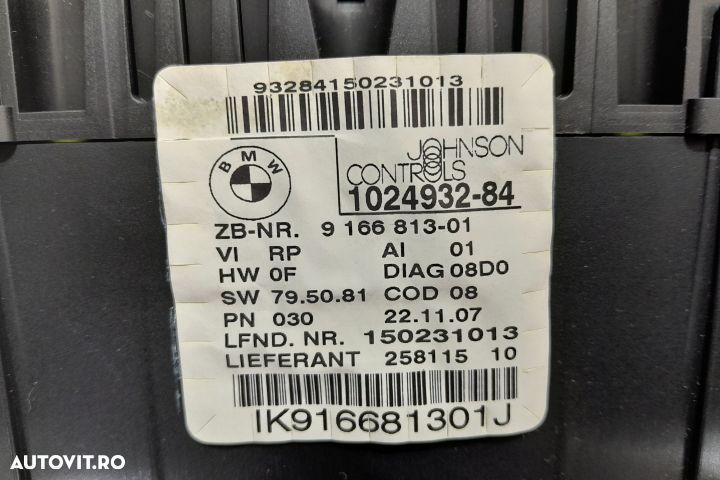Ceasuri bord 9166813 9166813 BMW Seria 1 E81/E82/E87/E88 [facelift] [ - 4