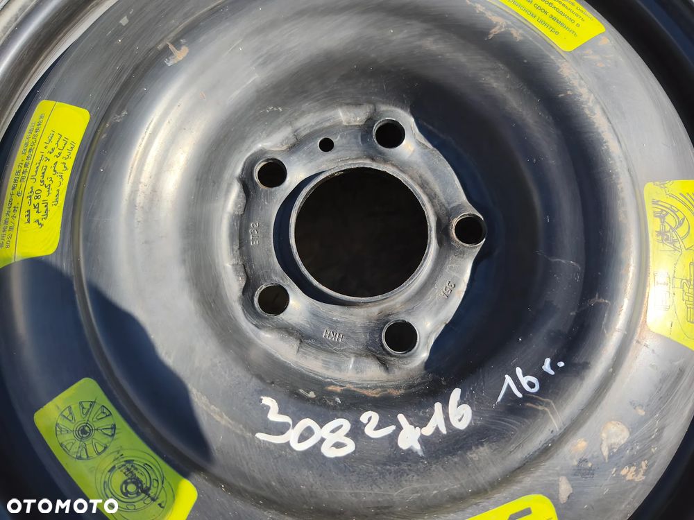KOŁO DOJAZDOWE ZAPASOWE 125/85R16  5X108 16 CALI PEUGEOT CITREON OPEL TOYOTA - 4