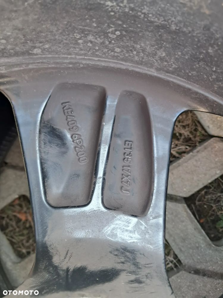 Felga aluminiowa czarna Nissan Quashai Kaszkai KE4096P200 et35 7Jx17" Aluminiowa alufelga - 2