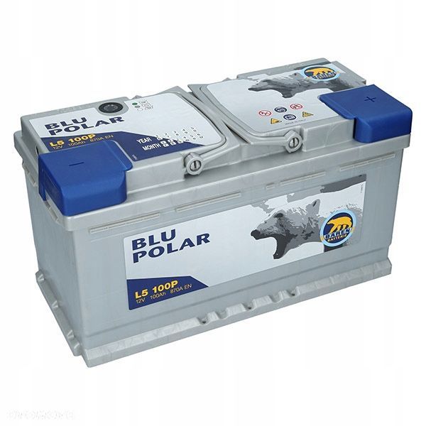 Akumulator Baren Blu Polar 12V 100Ah 870A EN P - 1