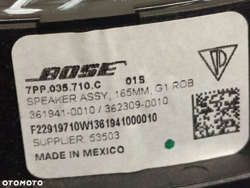 Głośnik drzwi tylnych Tył Porsche Cayenne (92A) 7PP035710C - 12