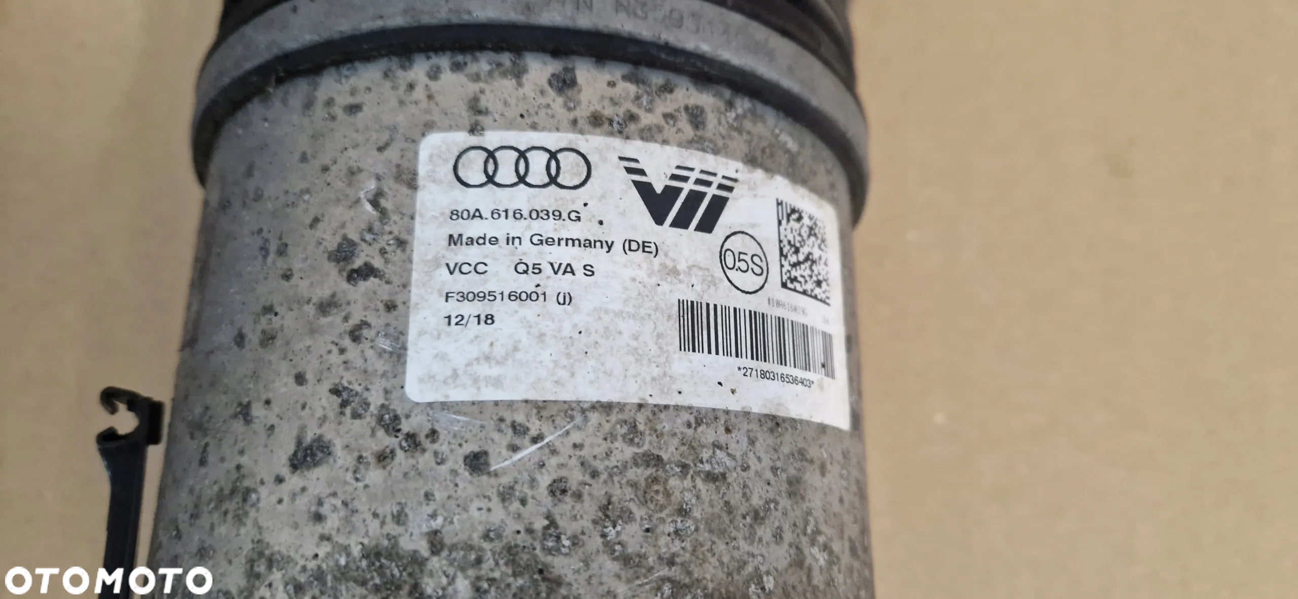 AUDI Q5 II 80A AMORTYZATOR PNEUMATYCZNY LEWY PRAWY PRZÓD PRZEDNI - 4