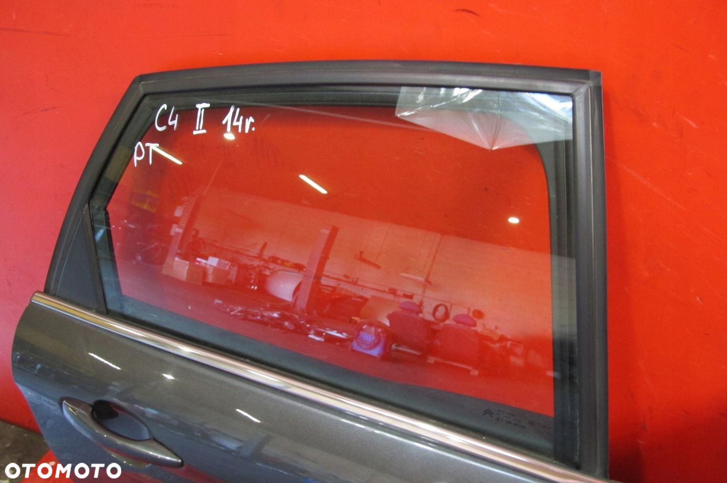 CITROEN C4 II 2 NC B7 DRZWI PRAWE TYŁ TYLNE KTP SZARE - 2