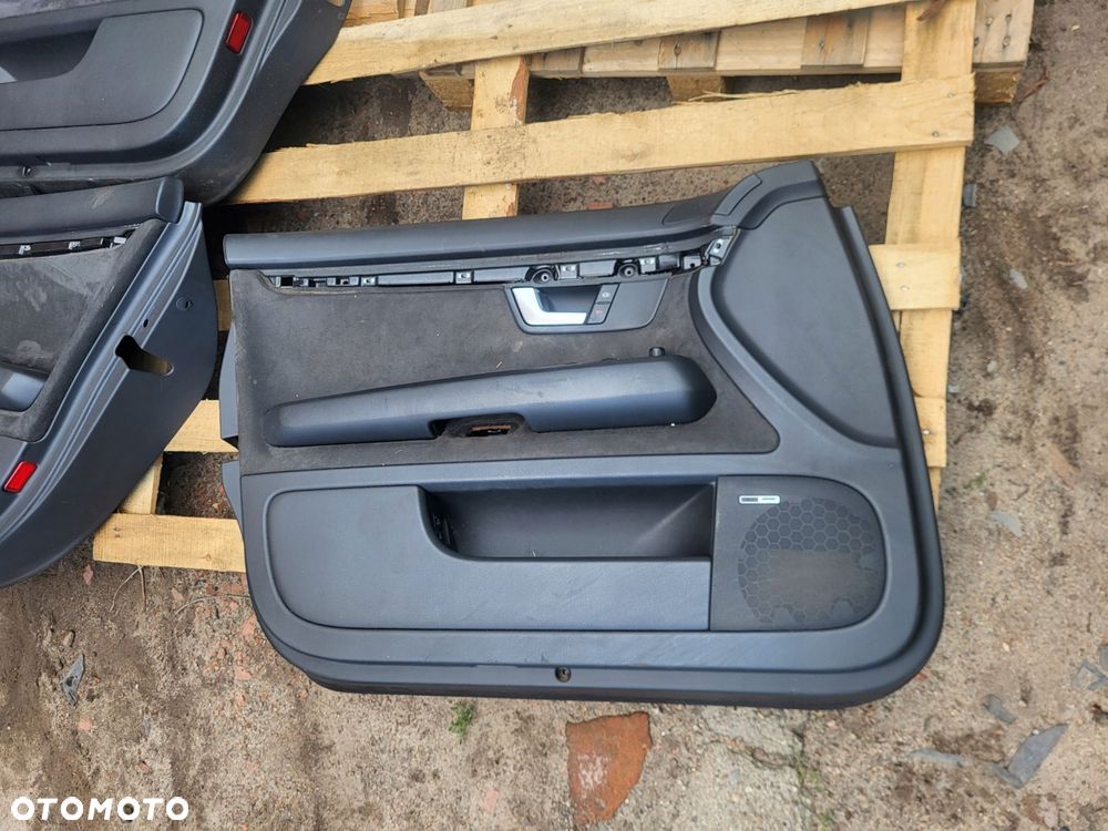 fotele + boczki kanapa audi a4 b6 s line pół skóra alkantara komplet - 7