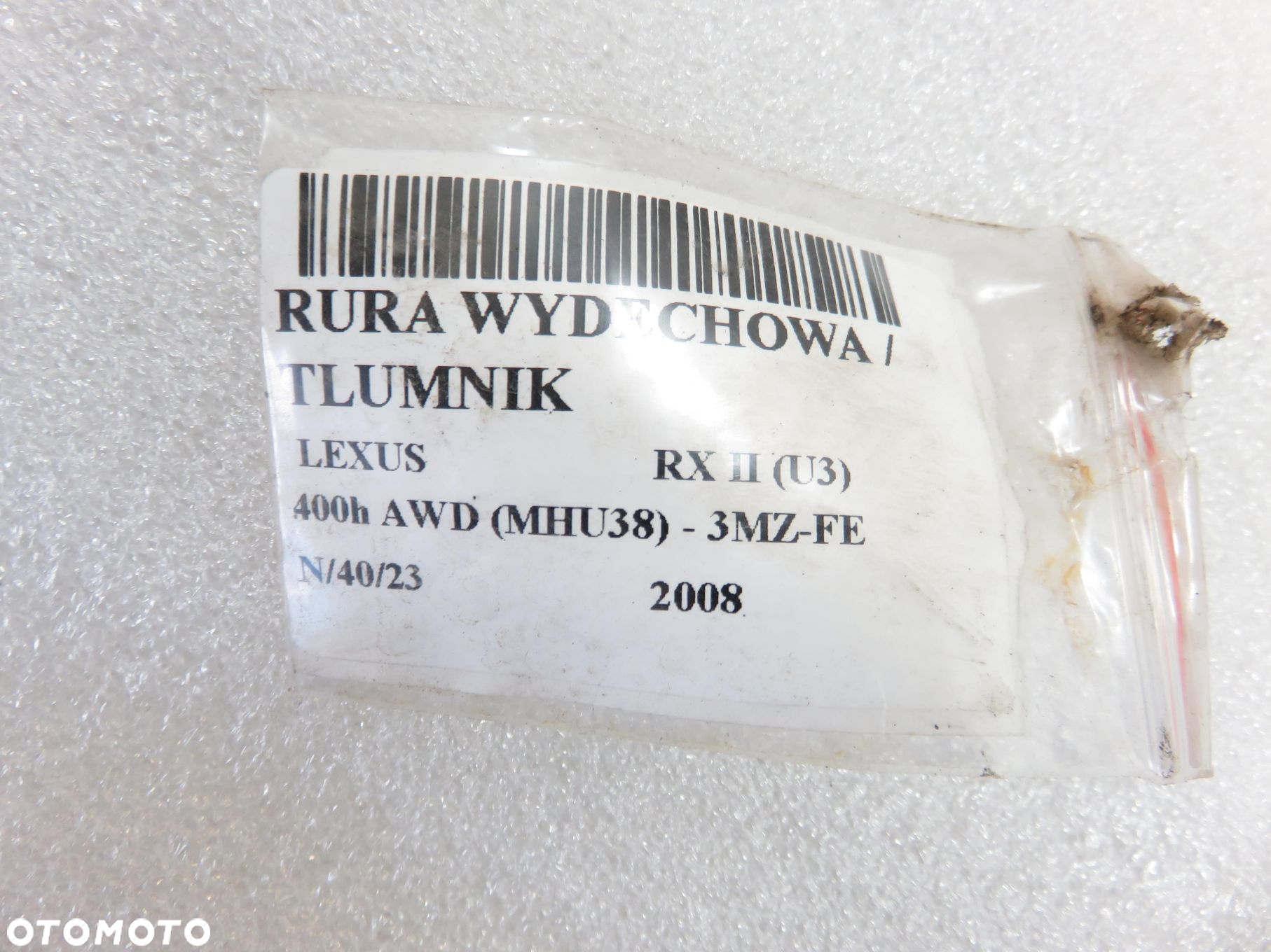 TŁUMIK KOŃCOWY LEXUS RX II (U3) 3.3 400h AWD 211/272- 3MZ-FE - 2