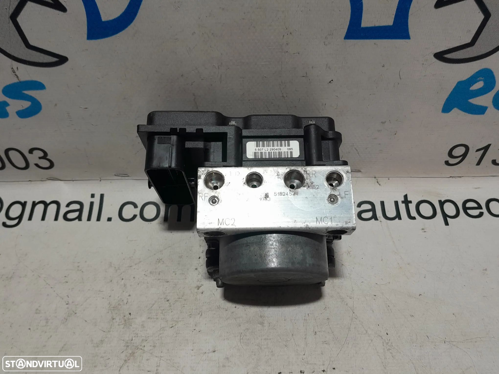 ABS MODULO BLOCO HIDRAULICO FIAT 500  312 1.2i 8V 69CV 169 A4.000 0265800800 51824574 - 1