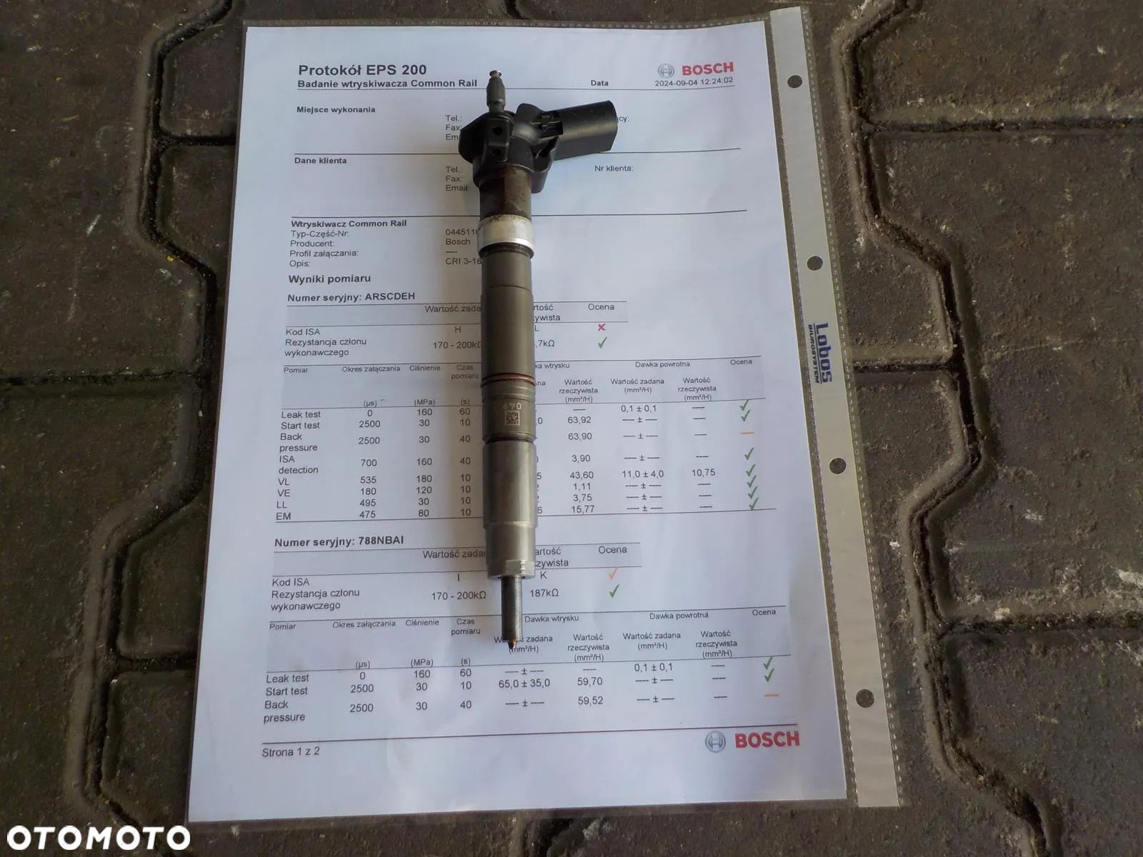 VW T5 T6 2.0 TDI WTRYSK WTRYSKI WTRYSKIWACZ SPRAWDZONE 03L130277C - 1