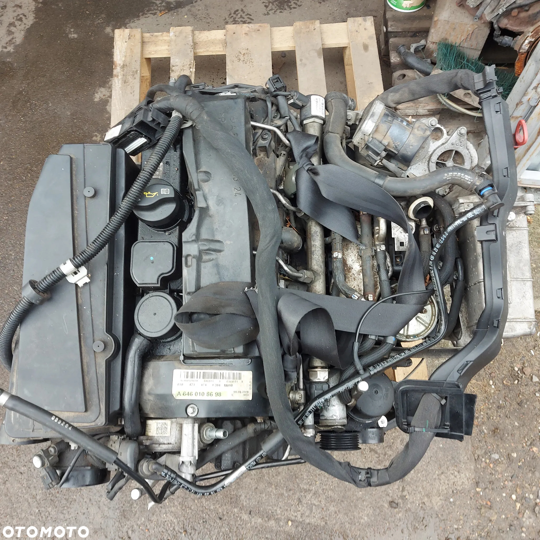 SLUPEK SILNIK 646811 220 CDI 140 TYS. 1700 PS MERCEDES E W211 C W204 ORYGINAL DEMONTAZ DIESEL 646 811 - 4