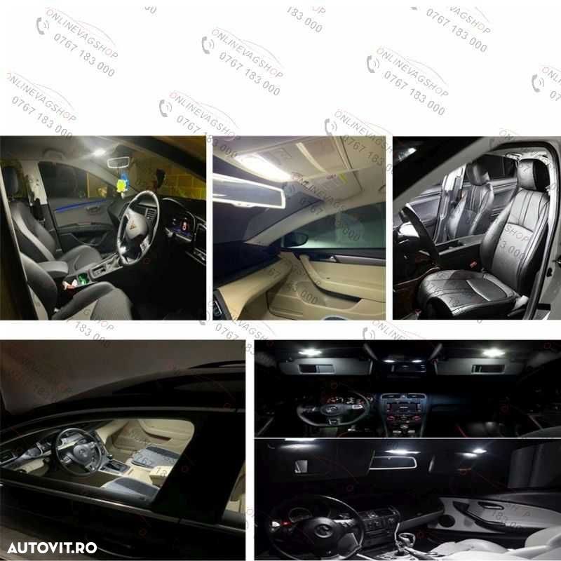 Led interior plafoniera fata + spate Passat B6 B7 CC Golf 5 Octavia 2