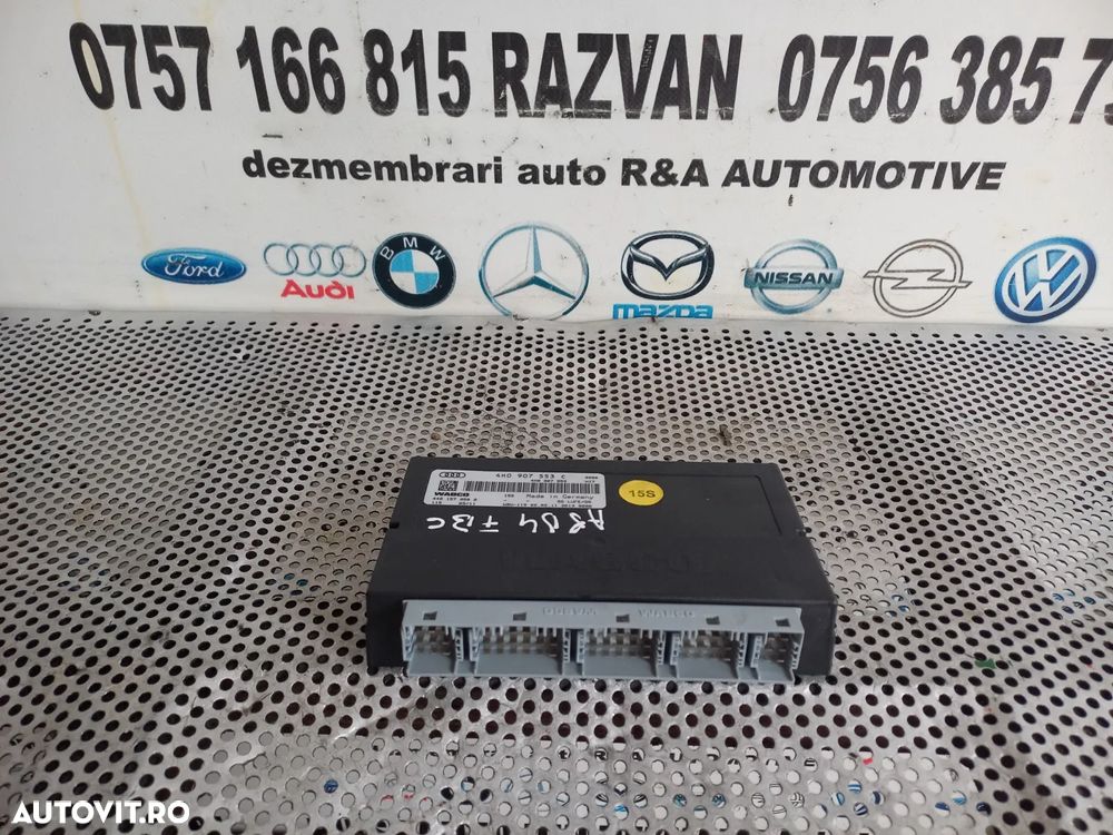 Calculator Modul Suspensie Audi A8 4H D4 An 2010-2011-2012-2013-2014-2015-2016-2017 Cod 4H0907533C Dezmembrez Audi A8 4H D4 Volan Stanga 3.0 Tdi Quattro Motor CDT Cutie MXU - Dezmembrari Arad - 2