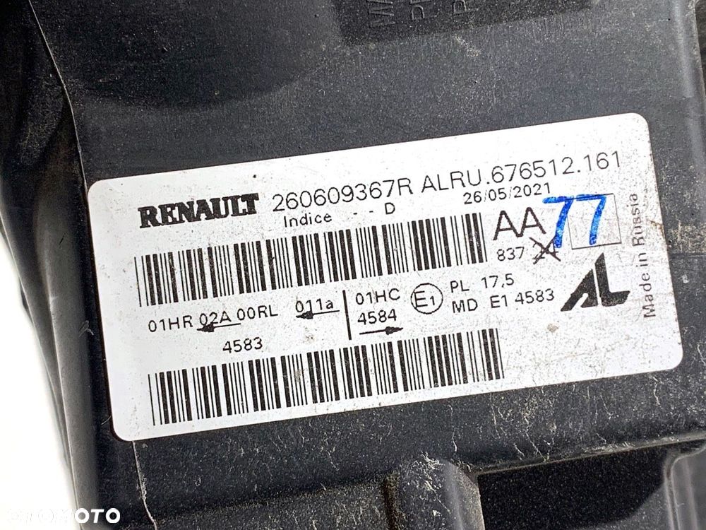 REFLEKTOR LEWY PRZÓD  DACIA DUSTER (HM_) 2017 - 2022 1.5 dCi 115 (HMAD) 85 kW [116 KM] olej - 6