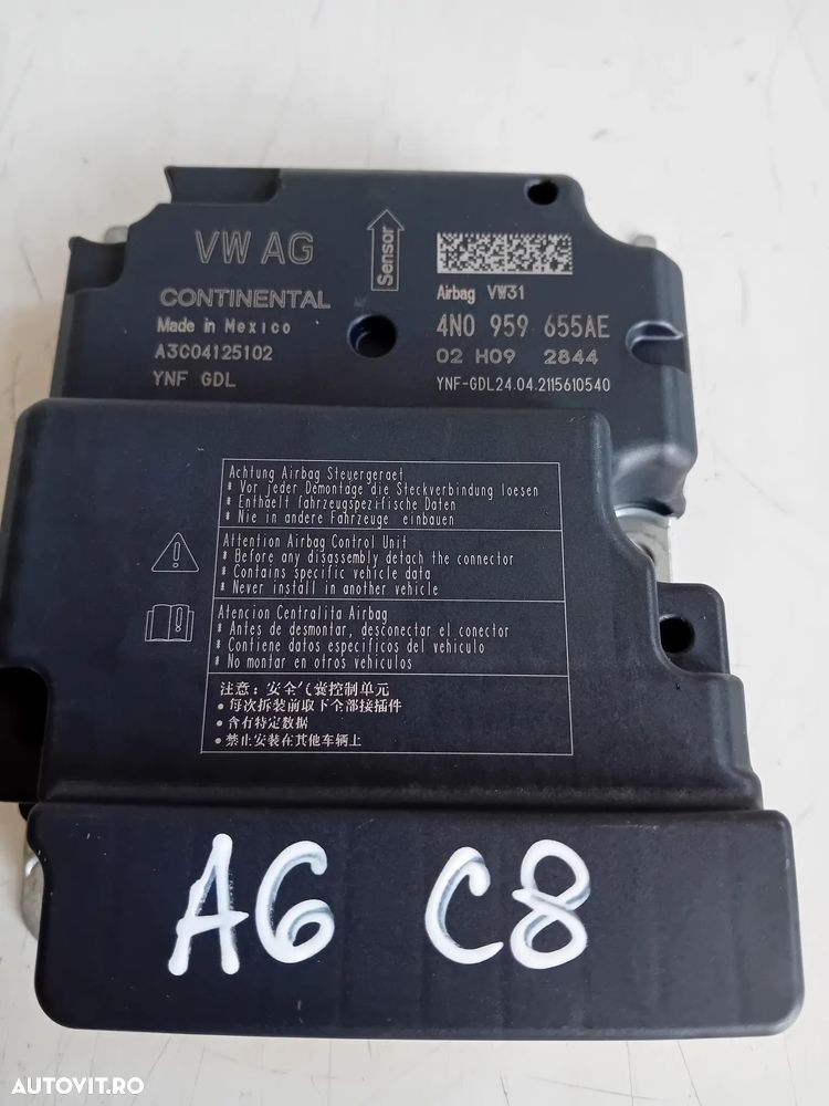 Modul Calculator Airbag Audi A6 4K C8 A7 An 2018-2024 Cod 4N0959655AE Motor DTP Cutie Automata UKY - 8