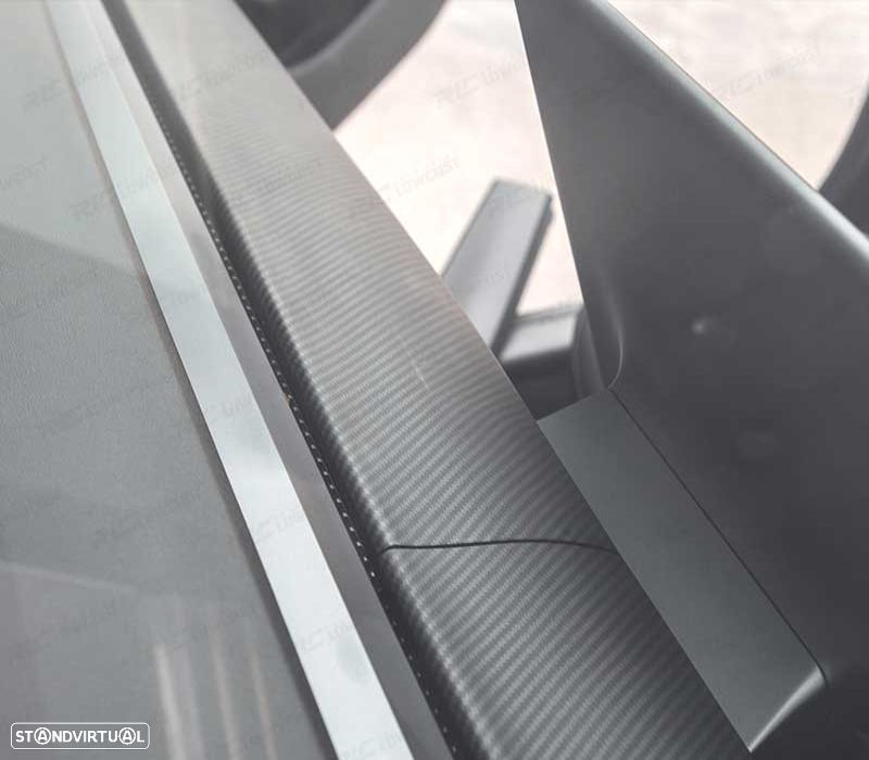 MOLDURAS INTERIOR DO HABITÁCULO TESLA MODEL 3 17-20 LOOK CARBONO - 4