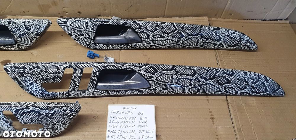 Listwa osłona dekor dekory komplet Mercedes GL X166 W166 - 4