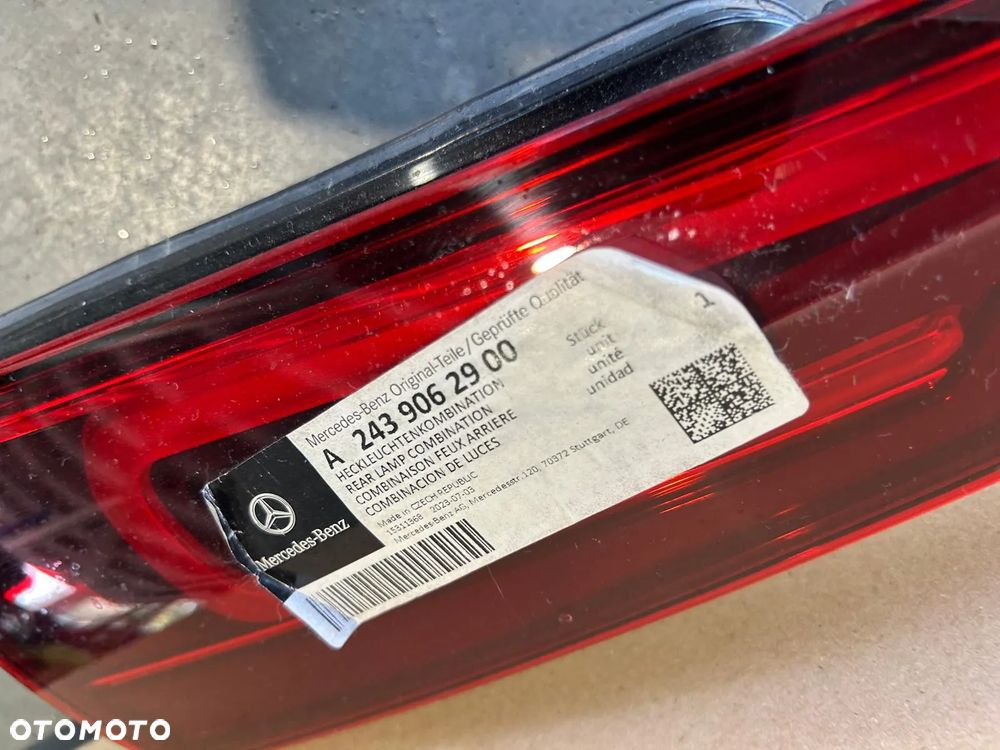 MERCEDES EQA W243 H243 21- LAMPA BLENDA LED TYŁ A2439062900 - 2