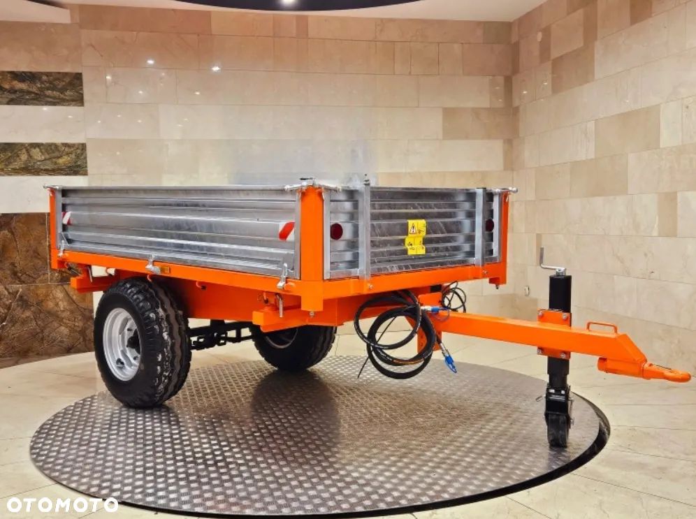 Inny Przyczepka jednoosiowa rolnicza 3 T z hamulcem  hydraulicznym Raty Transport - 1