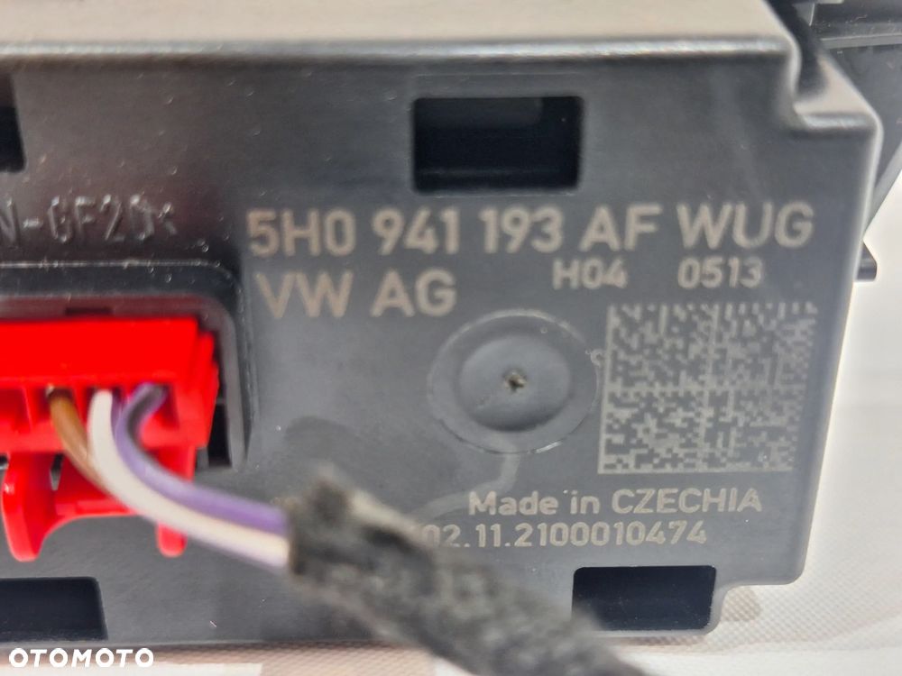 VW GOLF VIII CADDY V SEAT LEON IV WŁĄCZNIK PRZEŁĄCZNIK ŚWIATEŁ 5H0941193AF - 5