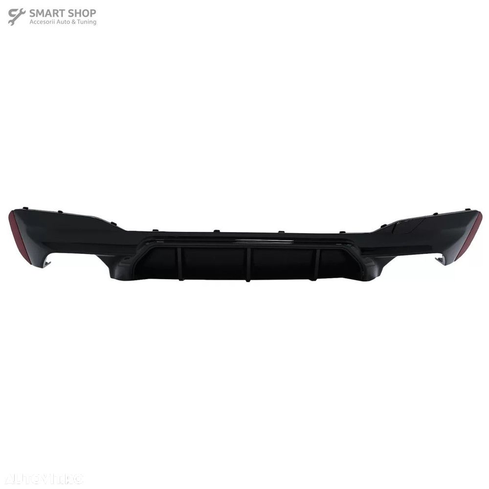 Difuzor Bara Spate BMW Seria 5 G30 G31 (2017+) M5 Design Negru Lucios - 2