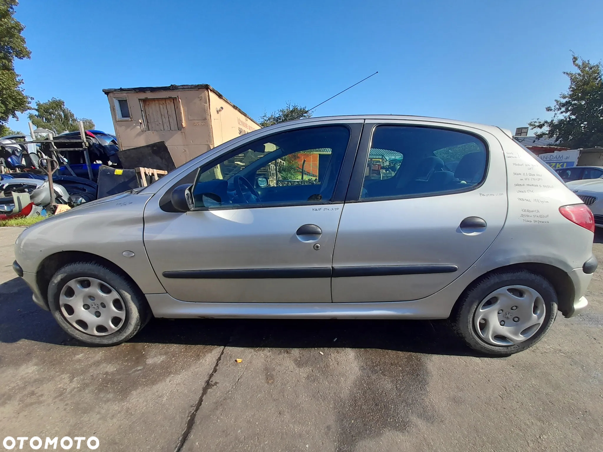 PEUGEOT 206 LIFT DRZWI LEWY TYŁ LEWE TYLNE ETSC - 15