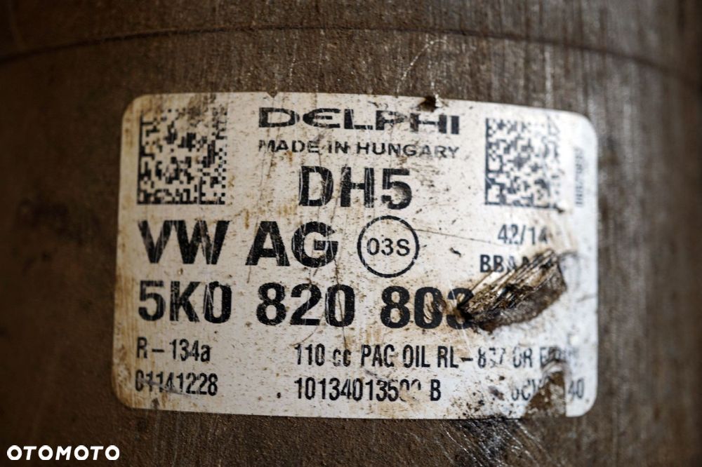 KOMPRESOR KLIMATYZACJI SPRĘŻARKA PASSAT B7 2.0 TDI 5K0820803A VOLKSWAGEN 2010-2014 - 10