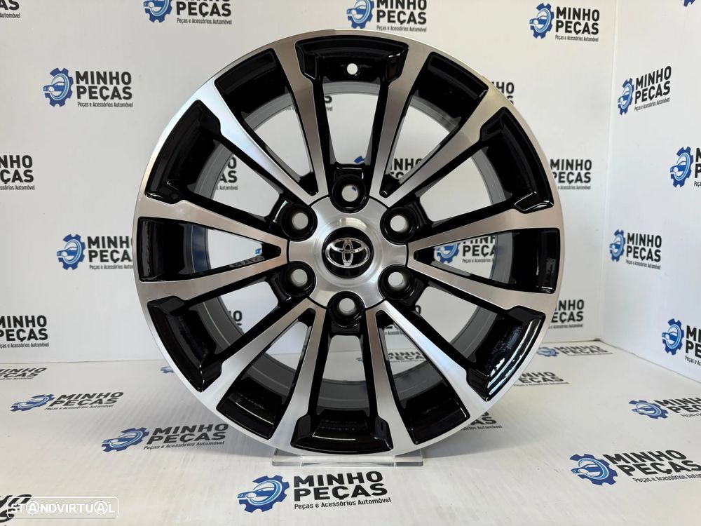 Jantes Look Toyota Hilux em 17 (6x139.7) Preto e Polido - 8