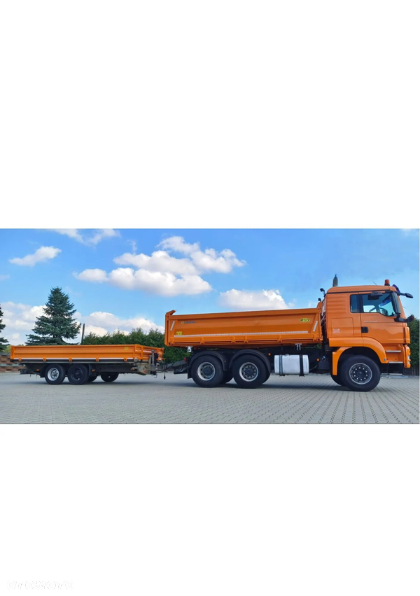 MAN TGS 26.440 | 6x4 | Retarder | Automat | Wywrotka Meiller | Euro 6 | + Przyczepa HUMBAUR wywrotka trójstronna |
