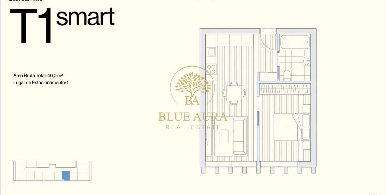 Apartamento T1 Smart inserido no Boavista Tower - Grande imagem: 2/28