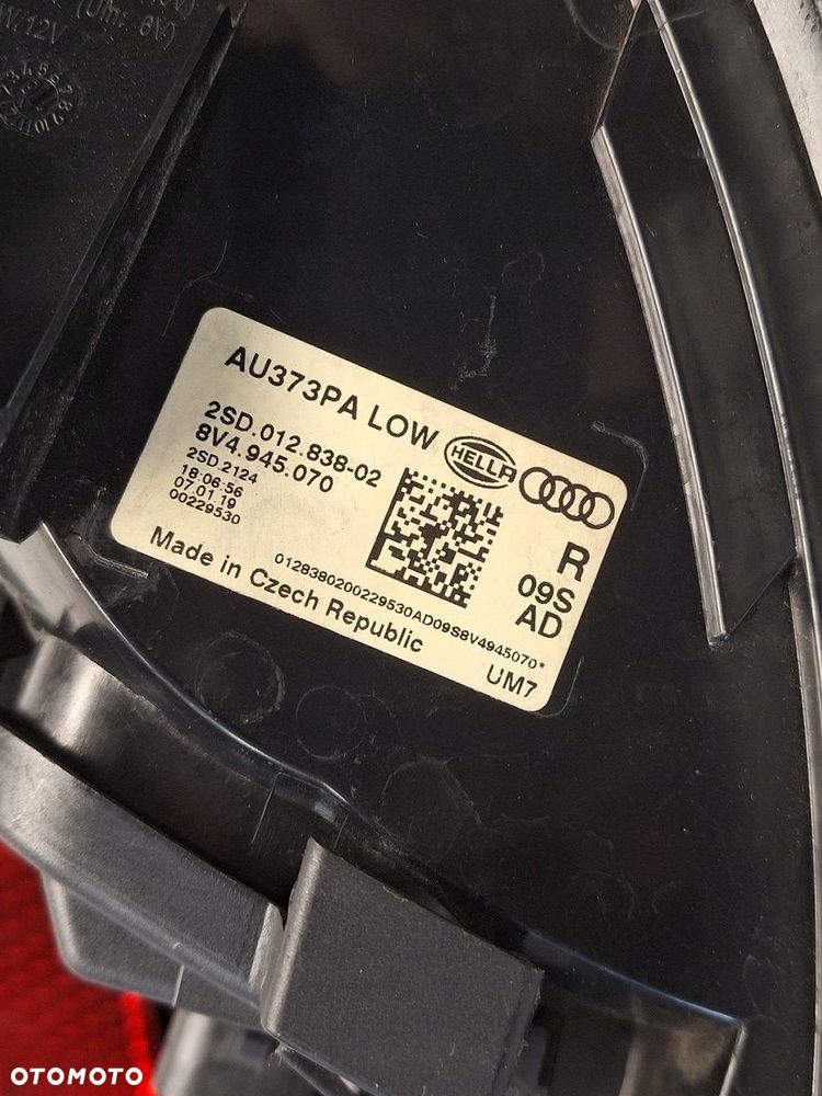 lampa tyl tylna prawa audi a3 8v4 lift 2016-2020 8v4945070 led europa demnt - 6