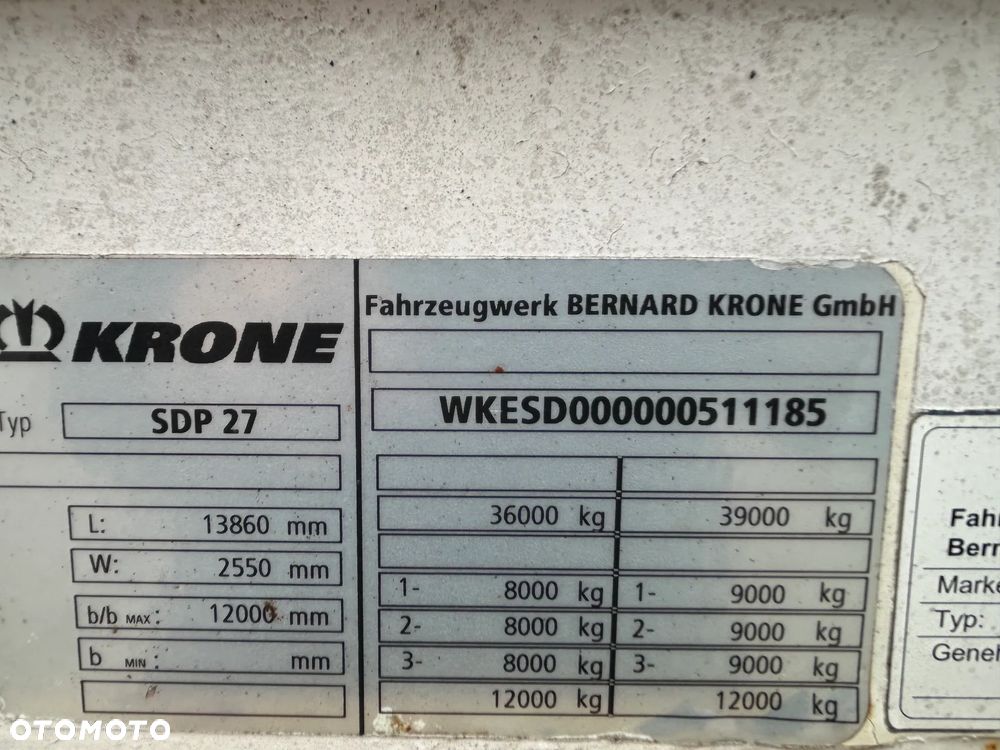 Krone PROFI LINER SDP27 - 11