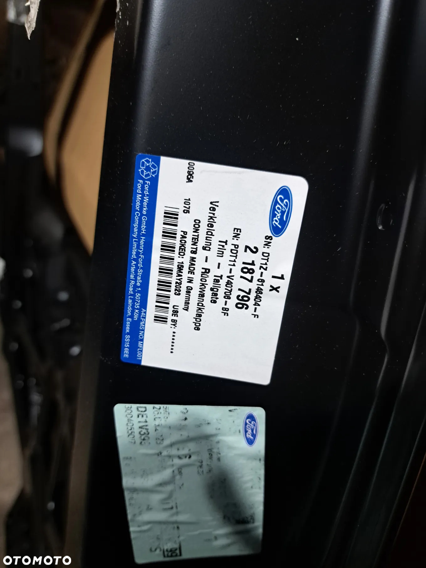 Klapa tylna tył Ford Transit Tourneo Connect II MK-2 PDT11-V40706-BF 2187796 2016-2019  Klapa pokrywa bagażnika Ford Transit Tourneo Connect MK-2 II 2016 2017 2018 2019 - 13