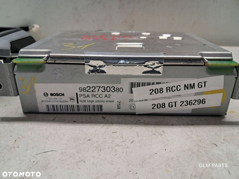 peugeot 208 i lift radio 9822730380 wyświetlacz 9812046980 tablet monitor - 3