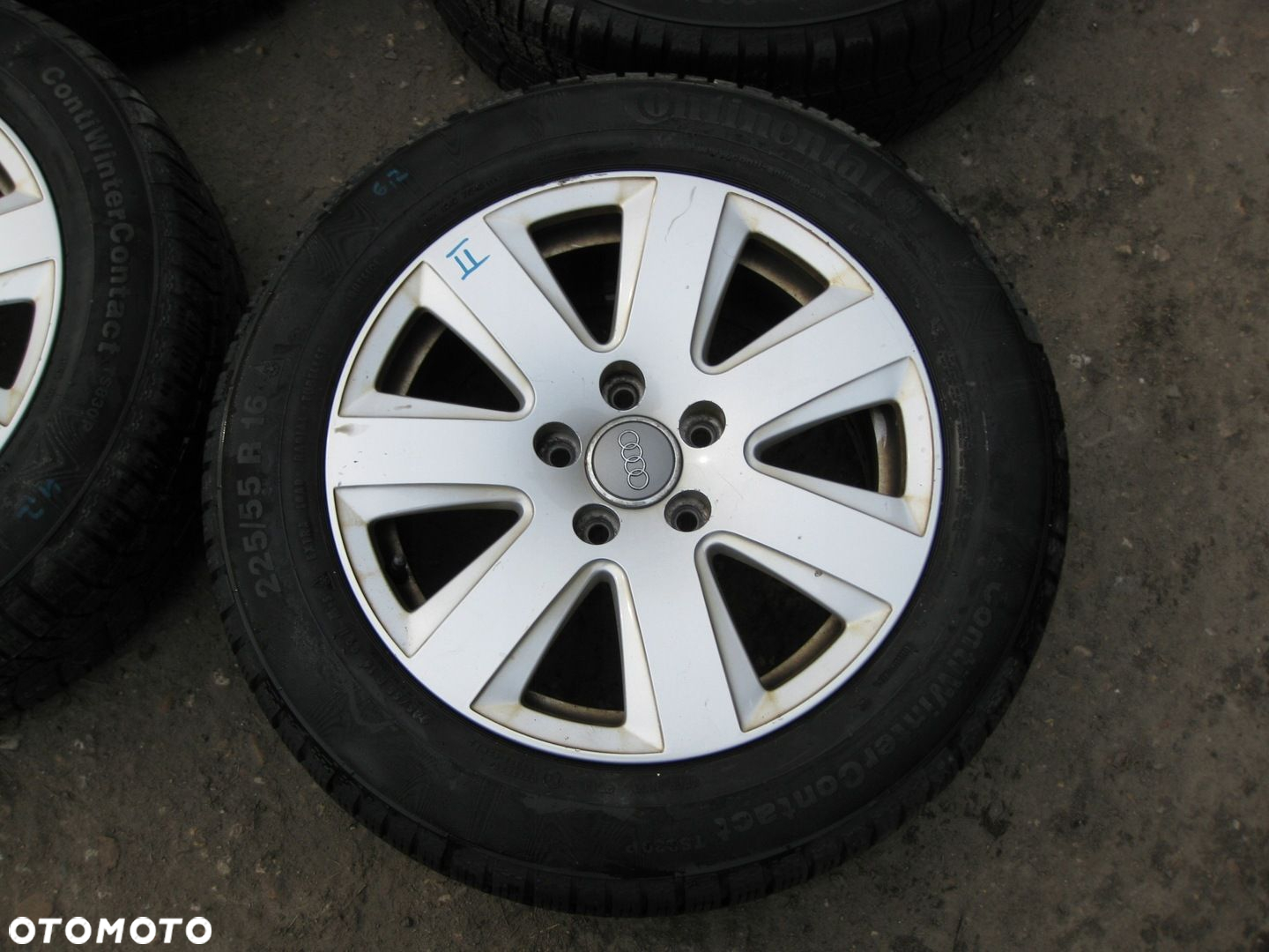 AUDI FELGI ALUMINIOWE 7,5J x16 ET45 5X112 4F0601025AJ OPONY 225/55/16 - 4
