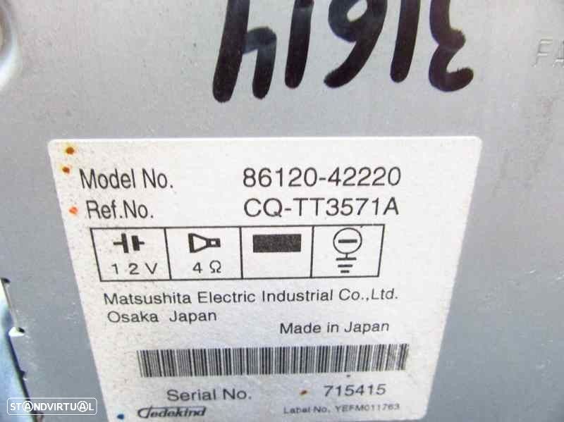 SISTEMA AUDIO / RADIO CD TOYOTA RAV 4 III 2007 -8612042220 - 1