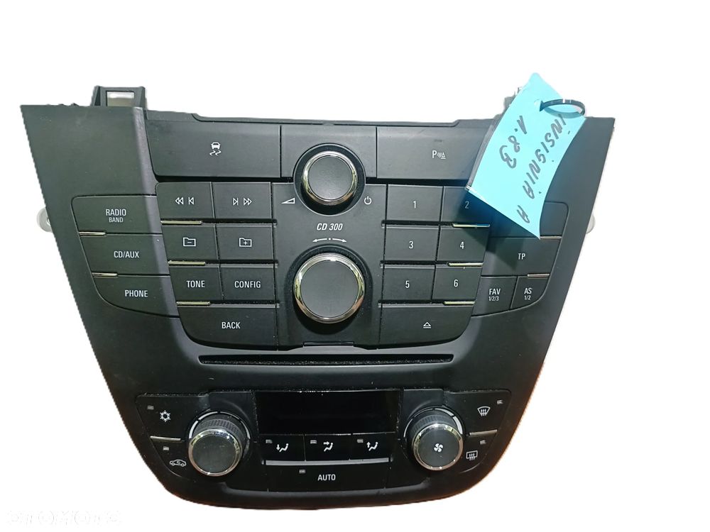 OPEL INSIGNIA A 08-17 panel nawiewu klimatyzacji + panel sterowania radiem * - 2