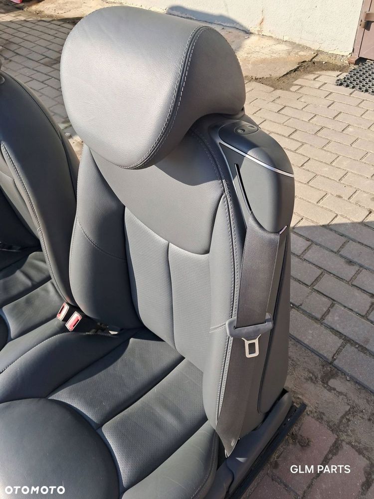 mercedes-benz sl r230 fotele prawy + lewy ciemny szary komplet - 5