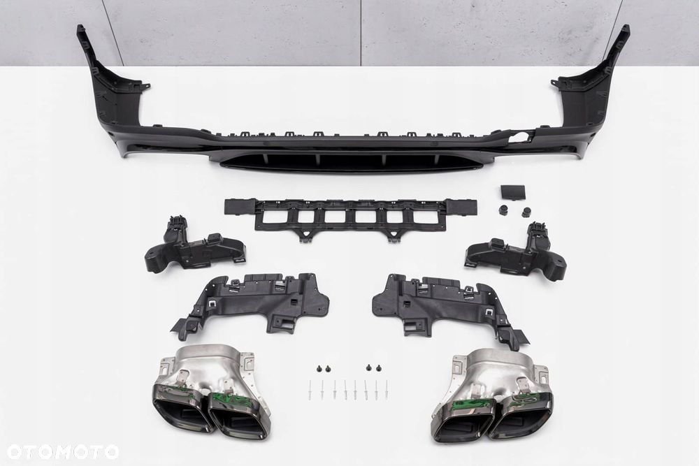 mercedes glc x253 2019-2022 dyfuzor tylny z pdc stylizujący na amg glc - 5