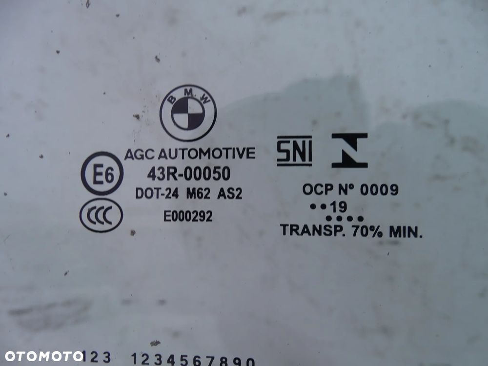 SZYBA DRZWI PRAWA PRZÓD PRZEDNIA BMW G30 G31 F-VAT - 2
