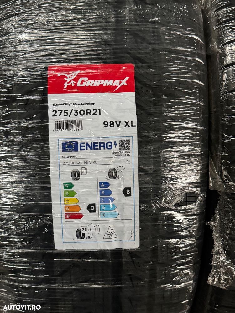 Vând 4 anvelope 275/30/21 gripmax de iarnă noi - 4