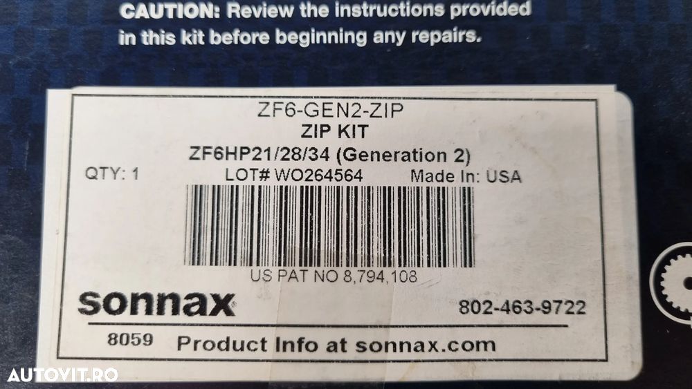 Kit Reparatie Mecatronic Bloc Valve Hidraulic SONNAX ZF6HP21 ZF6HP19 6R80 / FORD RANGER / BMW X3 / BMW E60 / RANGE ROVER / 2005+ - 4