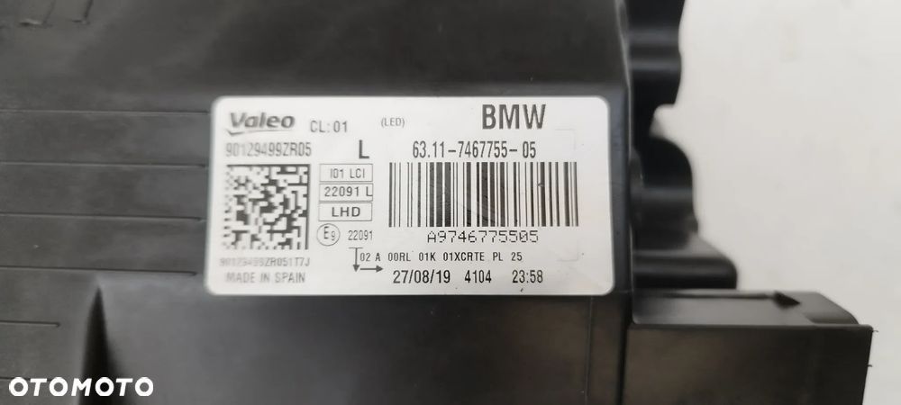 Bmw I3 I01 2013- Lewa Full Led Adaptive Idealna Kompletna Oryginał 7467755 - 05 - 7