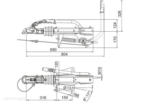 Dispozitiv inertial de franare remorca AL-KO 251 S - 5